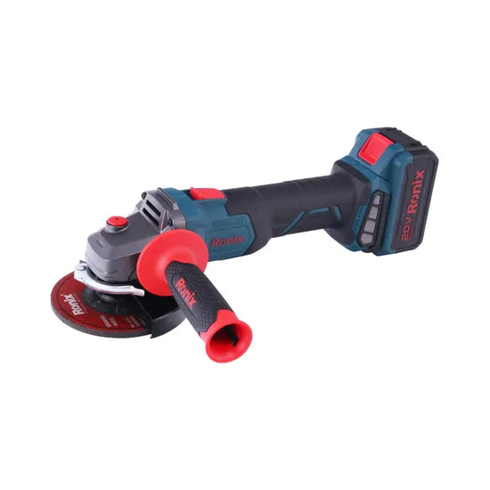 Ronix Power Tools Model 8901 20V 115m Battery Brushless Motor Mini Electric Angle Grinder