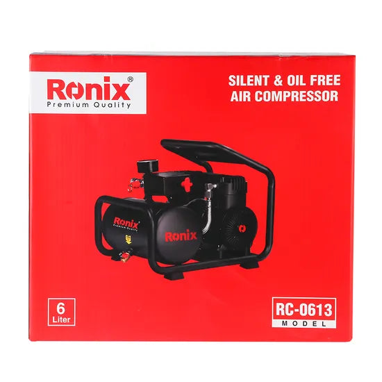 Ronix RC-0613 Silent Oil Free Air Compressor 6L 1100W 2850rpm Electric Mini Oil Free Portable Dental Air Compressor