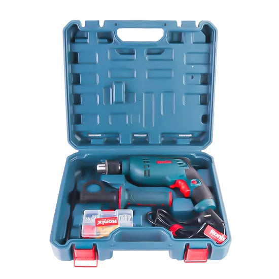 Ronix RS-0005 54PCS Household Hand Tool Kit for Daily Home Repair Electric Drill Driver Cordless Power Impact Drill Kit