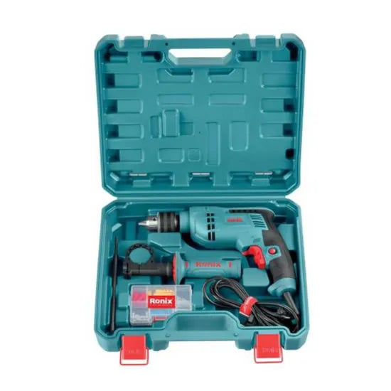 Ronix RS-0005 54PCS Household Hand Tool Kit for Daily Home Repair Electric Drill Driver Cordless Power Impact Drill Kit