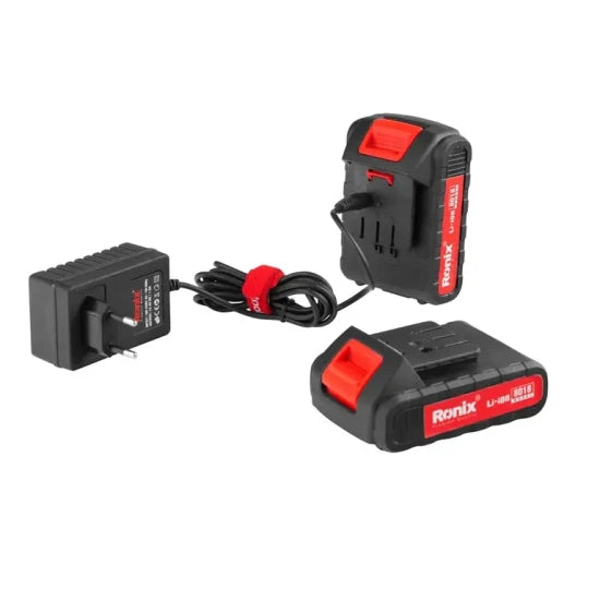 Ronix RS-8018 18V Cordless Impact Drill Driver Kit 53PCS Power Tool Set with Hand Tools and Drill Bits