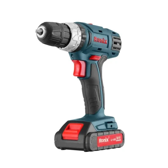 Ronix RS-8018 18V Cordless Impact Drill Driver Kit 53PCS Power Tool Set with Hand Tools and Drill Bits