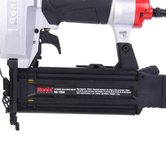 Ronix Ra-1850 Brad Nalier Mini Portable Pneumatic Air Tools Electric Brad Nail Gun Air Nailer Stapler Machine
