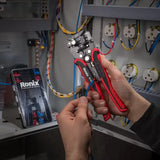 Ronix Rh-1814 Multifunction Automatic Wire Stripper Kit 8inch Hand Tools Network Cable Automatic Terminal Crimper Tool