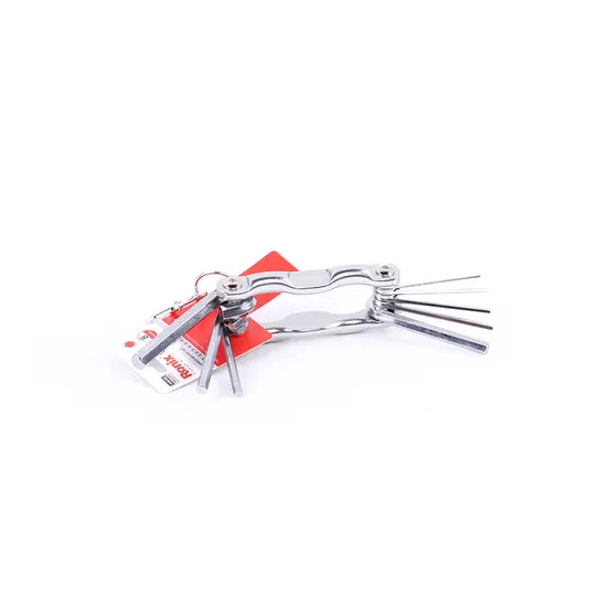 Ronix Rh-2040 6PCS Folding Hex Key Set with Key Chain