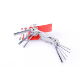 Ronix Rh-2040 6PCS Folding Hex Key Set with Key Chain