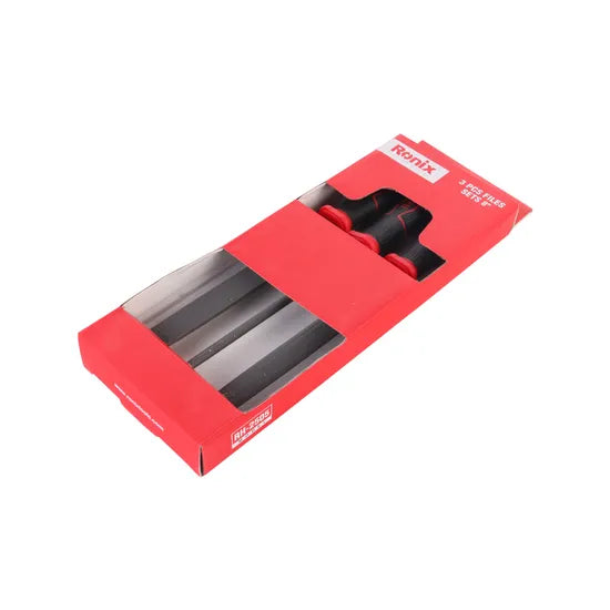 Ronix Rh-2505 Files 3PCS Sets Premium Quality Germany Brand Hot Sell Hand Tools Steel Files Wood Chisel