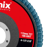 Ronix Rh-3770~Rh-3776 Grinding Disc 115mm~180mm Silicon Carbide Abrasive Tools Mesh Cover Flexible Flap Disc Grinding Wheel