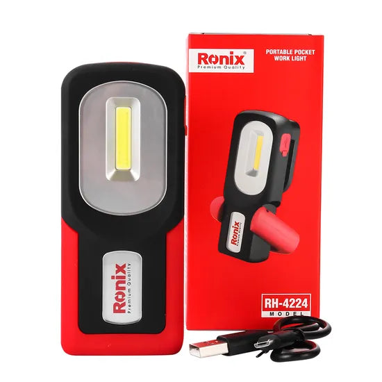 Ronix Rh-4224 120lm 3W Bright Portable Waterproof Camping Lamp Home Portable Outdoor USB Chargeable LED Work Light