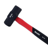 Ronix Rh-4743 2lb Sledge Hammer Quality Shock-Resistant Fiberglass Handle Sledge Hammer Steel Head Sledge Hammer