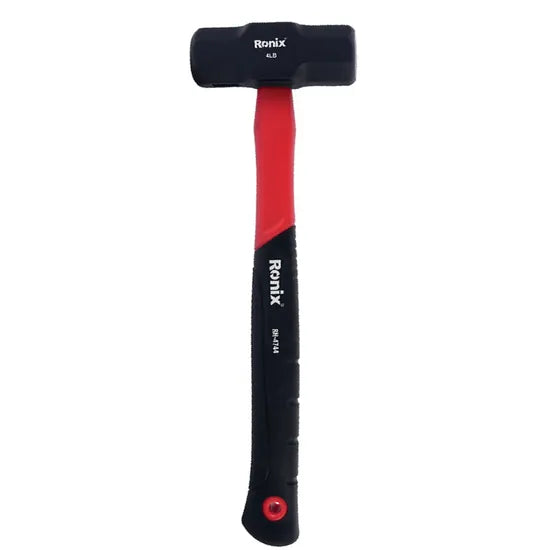 Ronix Rh-4744 4lb Sledge Hammer Quality Shock-Resistant Fiberglass Handle Sledge Hammer Steel Head Sledge Hammer