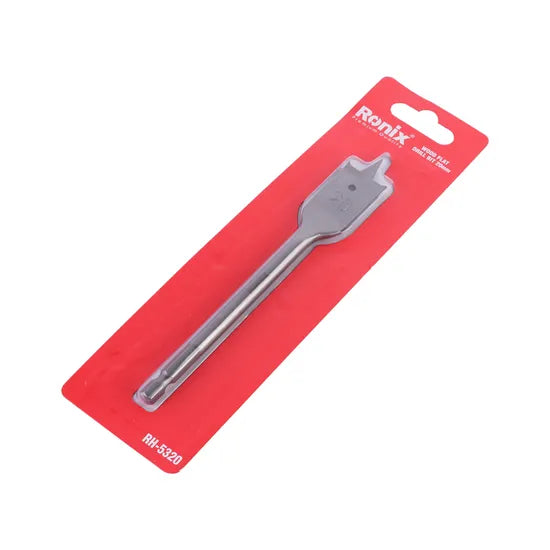 Ronix Rh-5320/Rh-5322 Flat Wood Bit 20mm/22mm Screw Tip Wood Quick Shank Spade Drill Bit for Wood Working