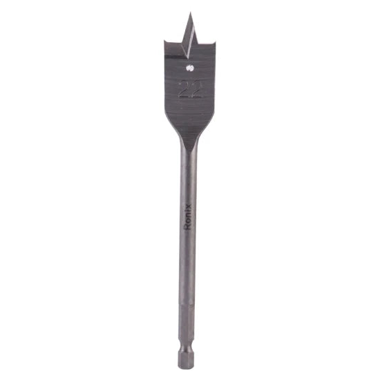 Ronix Rh-5320/Rh-5322 Flat Wood Bit 20mm/22mm Screw Tip Wood Quick Shank Spade Drill Bit for Wood Working