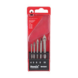 Ronix Rh-5350 5PCS Glass Drill Bit Set Tile Wood Flat Bit Screw Tip Wood Quick Shank Spade Drill Bit for Wood Working