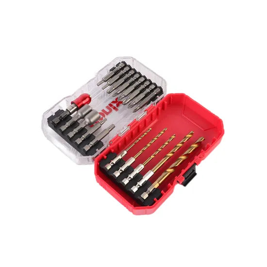 Ronix Rh-5453 18 PCS Multifunction Drill Bit Set for Wood Metal and Concrete Power Tools Kit Socket Drill Bits Set