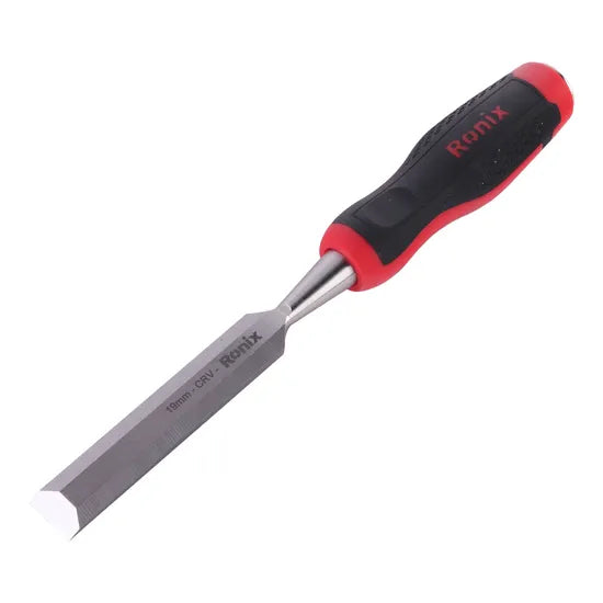 Ronix Rh-7130 Wood Chisel 4PCS Sets 25/19/12/6mm Woodworking 60CRV TPR Carving Tools 4PCS Wood Chisel Sets
