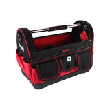 Ronix Rh-9145 17" Tool Bag with 15 Compartments Durable Large Compartment Electrician Tool Bag Heavy Duty Electrical Electricians Garden Tool Bag