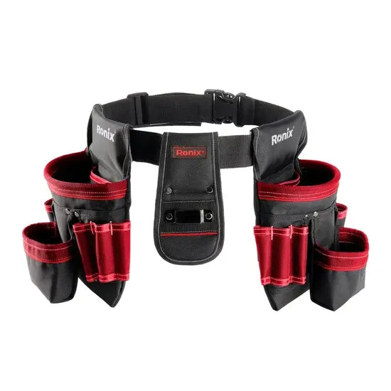 Ronix Rh-9146 Tool Bag with 24 Compartments Durable Large Compartment Electrician Tool Bag Heavy Duty Electrical Electricians Garden Tool Bag