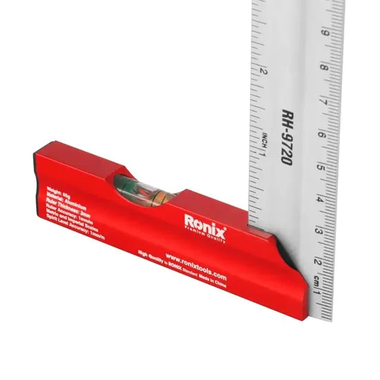 Ronix Rh-9720 Angle Square 20cm 90 Degree Aluminium Positioning Squares Right Angle Clamps Woodworking Carpenter Tool Try Square