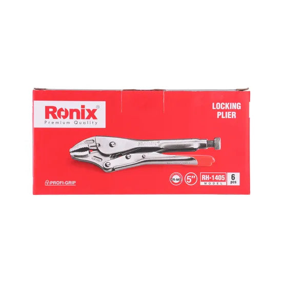 Ronix in Stock Rh-1405~Rh-1420 Hand Tools Non-Slip Handle Straight Jaw 5′′ 7′′ 10′′ Locking Plier