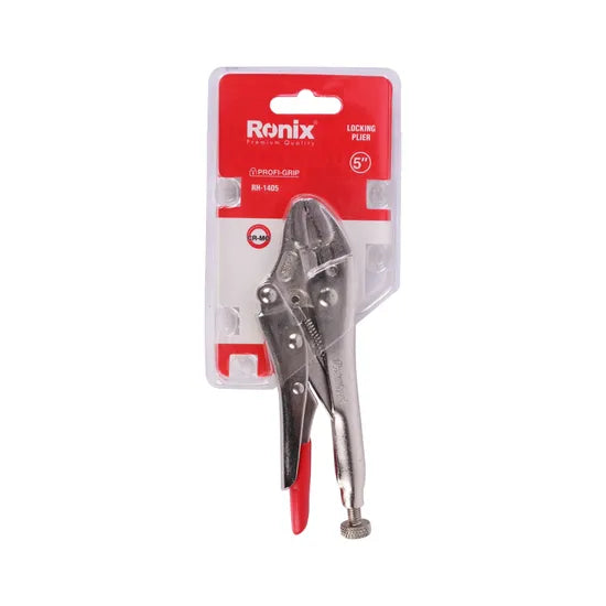 Ronix in Stock Rh-1405~Rh-1420 Hand Tools Non-Slip Handle Straight Jaw 5′′ 7′′ 10′′ Locking Plier