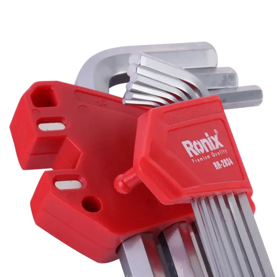 Ronix Ronx 1.5-10mm 9PCS Spark Free Magnetic Beryllium Copper Hex Key with Ball