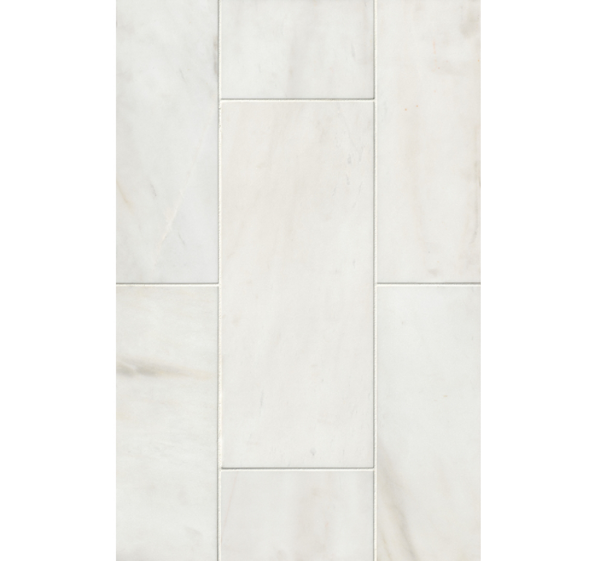 Royal Satin White Marble Wall and Floor Tile - 8 x 20 in.