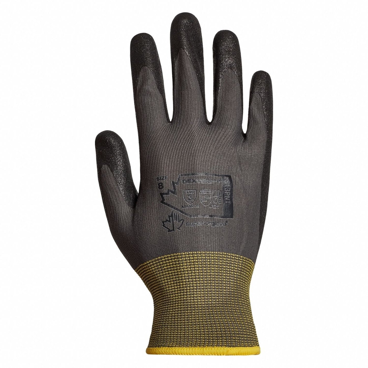 SUPERIOR GLOVE Dexterity S13PNT Microporous Nitrile Coated Gloves, XL, 12 PK