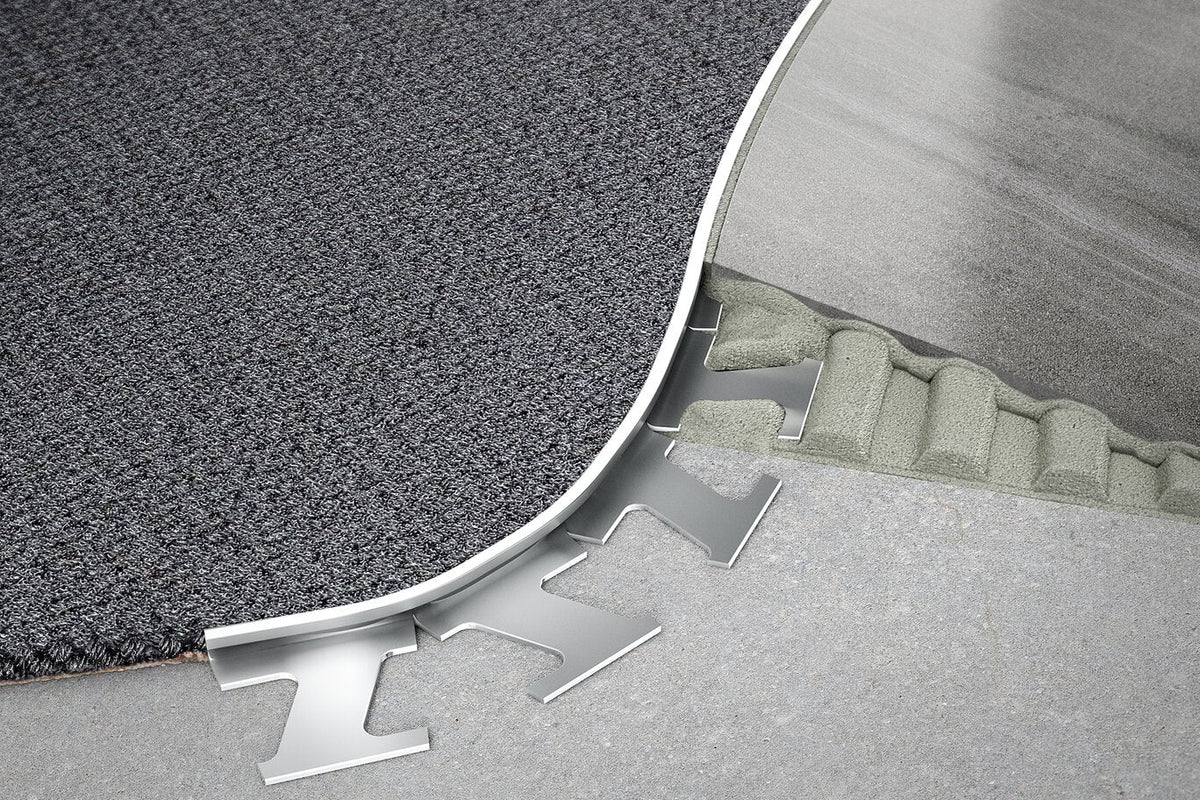 Schluter Systems SCHIENE 0.375-in W x 98.5-in L Aluminum L-Angle Tile Edge Trim