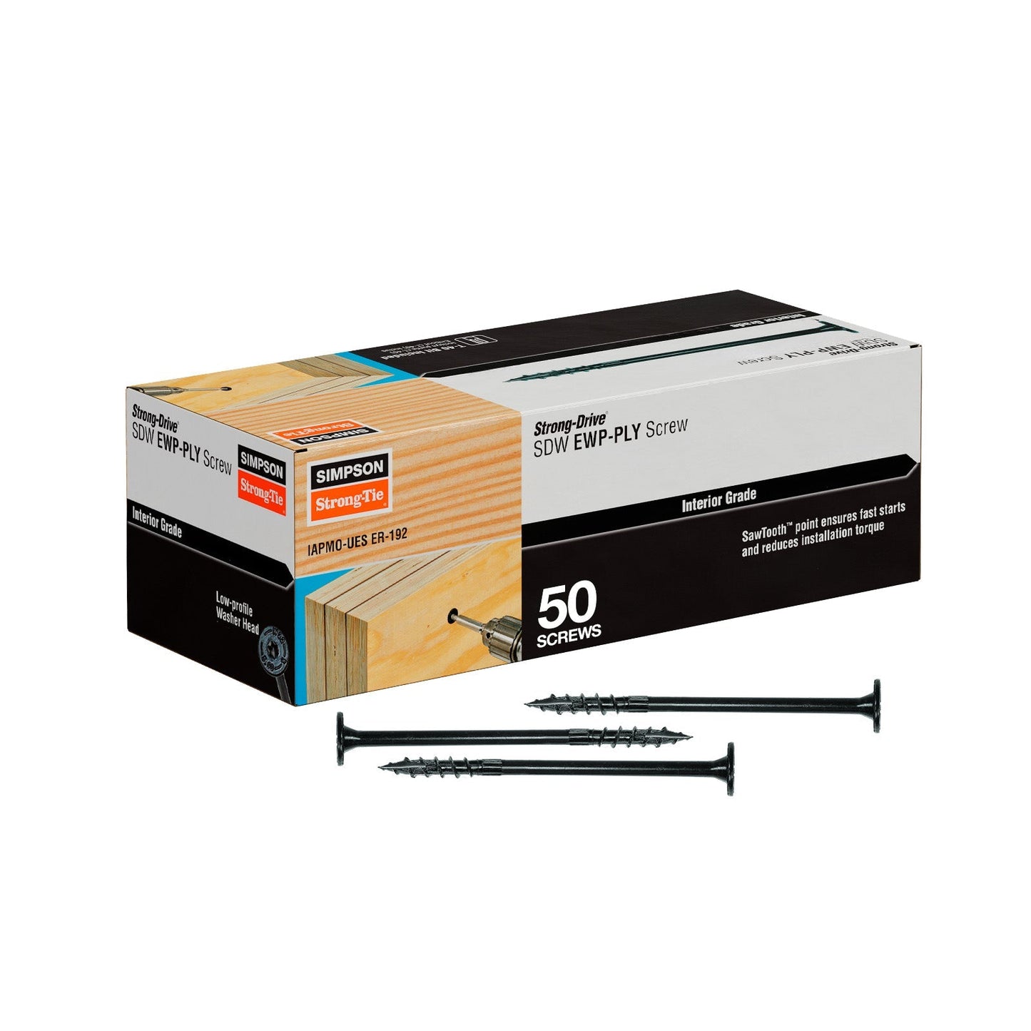 Simpson Strong-Drive SDW EWP-Ply Screws .220 x 5" 50/Pack