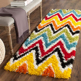 Safavieh Kids Shag 8 x 10 Multi Indoor Chevron Kids Area Rug