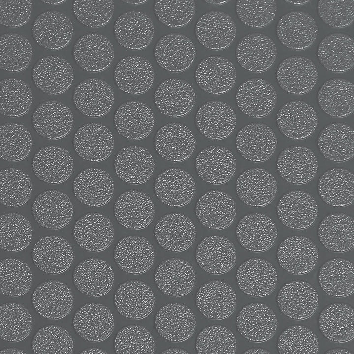 G-Floor Small Coin 5 ft. x 10 ft. Slate Grey Commercial Grade Vinyl Garage Flooring Cover and Protector