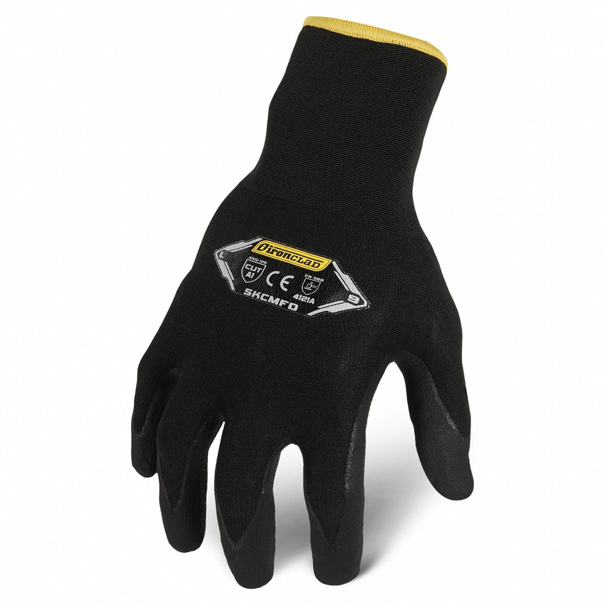 IRONCLAD COMMAND™ S Black Dotted Knit Work Gloves - Abrasion Level 4