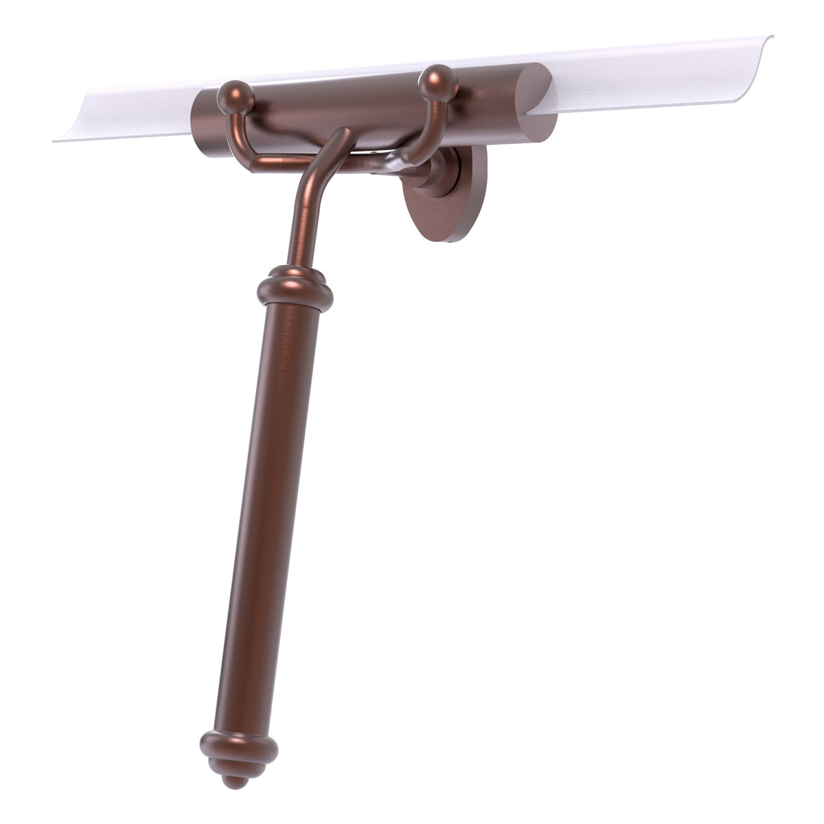 Allied Brass Shower Squeegee with Smooth Handle, Solid Brass, Multiple Finishes