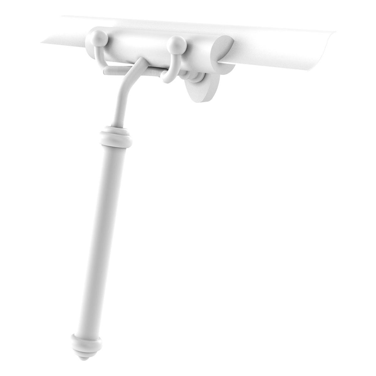 Allied Brass Shower Squeegee with Smooth Handle – Polished Brass Finish, Solid Brass, 10 x 15 x 10 in