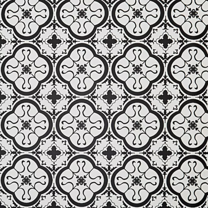 STAINMASTER (Sample) Bilbao Tile Waterproof Patterned Look Glue-Down Sheet Vinyl, 6-in x 9-in, 9.84-mil Wear Layer
