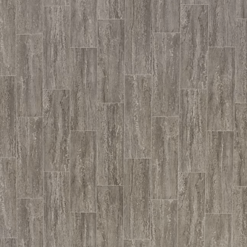 STAINMASTER (Sample) Soho Limestone Waterproof Stone Look Glue-Down Sheet Vinyl, 6-in x 9-in Sample