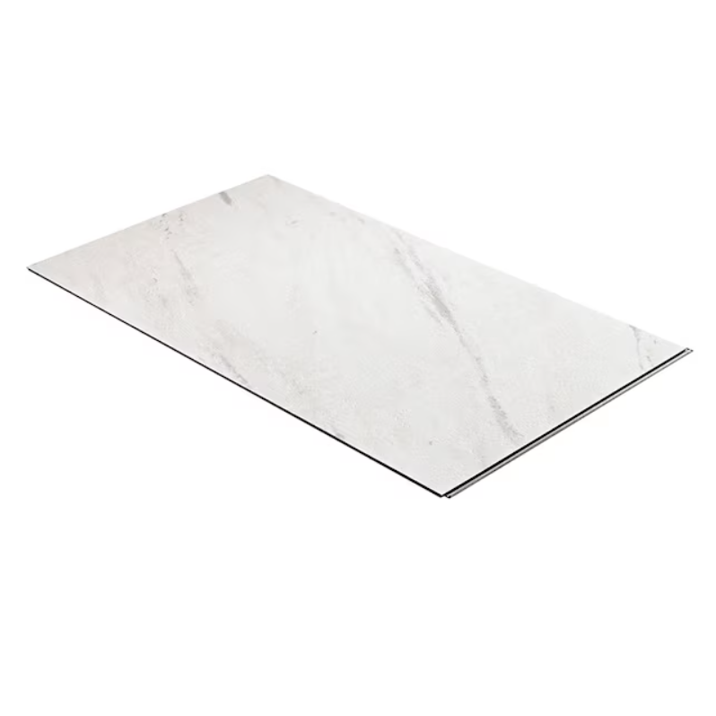 STAINMASTER (Sample) Tuscana Marble Waterproof Marble-Look Interlocking Vinyl Tile, 11.94-in x 8-in, 12-mil Wear Layer
