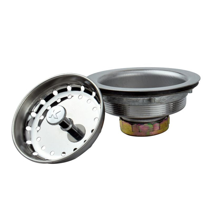 Keeney 3.5-in Stainless Steel Kitchen Sink Strainer with Basket, Rust-Resistant