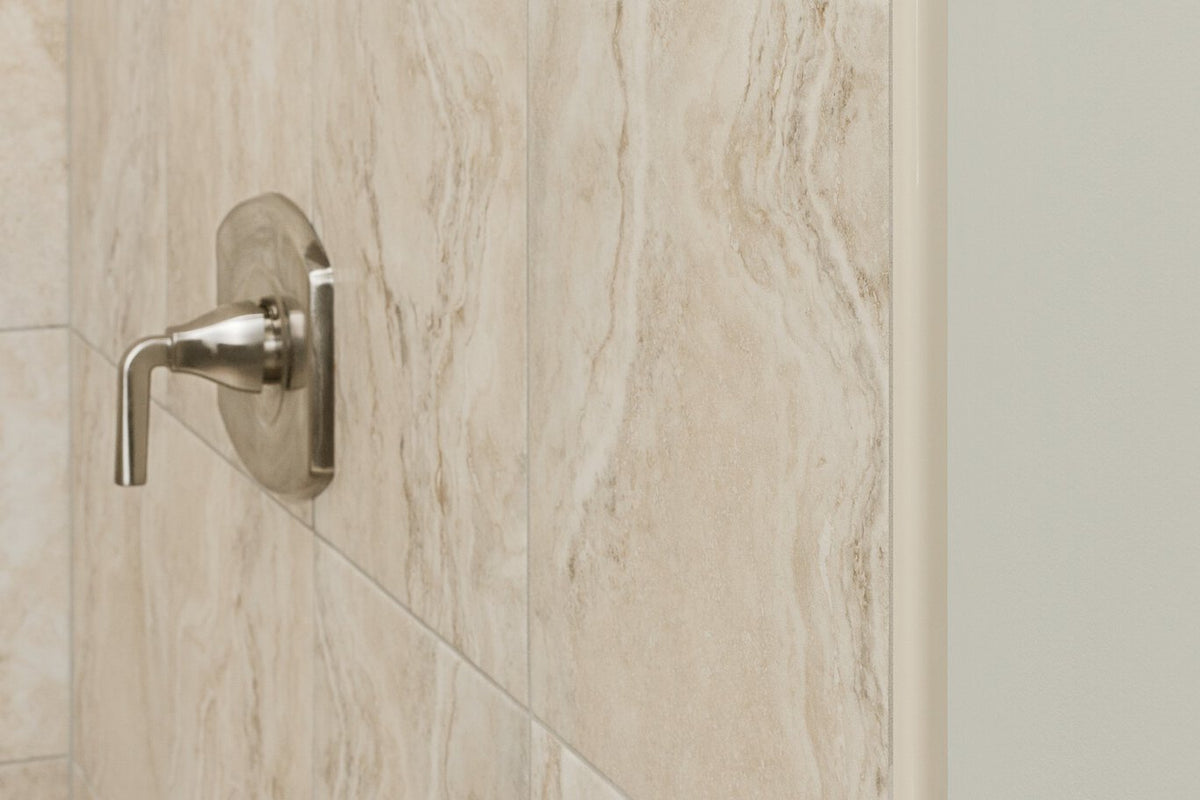 Schluter Systems RONDEC 0.375-in W x 98.5-in L Brushed Antique Bronze Aluminum Tile Edge Trim