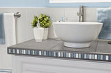 Schluter Systems RONDEC-CT 0.375-in W x 98.5-in L Pewter Anodized Aluminum Tile Edge Trim for Countertops