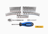 Kobalt 232-Piece Standard (SAE) and Metric Combination Polished Chrome Mechanics Tool Set