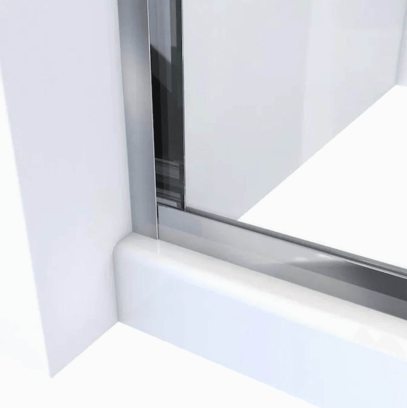 Arizona Shower Door Lite-Euro Recessed 67.375-in H x 56-in to 60-in W Semi-Frameless Bypass/Sliding Polished Chrome Shower Door - Super Arbor