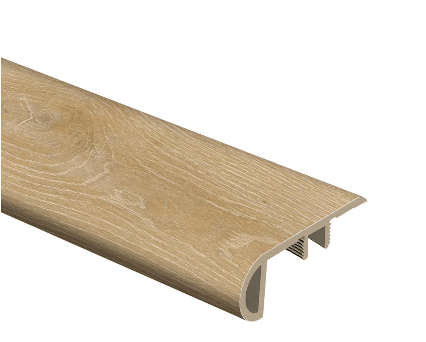 Zamma Dusk Cherry/Shea Oak 1 in. Thick x 2-1/2 in. Wide x 94 in. L Vinyl Stair Nose Molding - Super Arbor