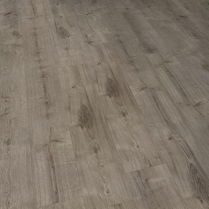 Defense+ Antique Linen Hickory 14 mm T x 6.1 in. W Waterproof Laminate Wood Flooring (16.1 sqft/case)