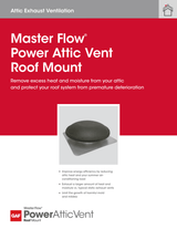 GAF Master Flow Power Attic Vent ERV Roof Mount with Thermostat Brown 1000 CFM