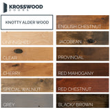 Krosswood Doors 36 in. x 80 in. Contemporary Hemlock 5-Lite Clear Glass Unfinished Wood Front Door Slab