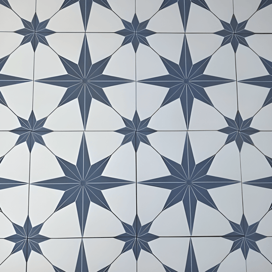 Stella Azul 9-3/4 in. x 9-3/4 in. Porcelain Floor and Wall Tile (10.88 sq. ft./Case)