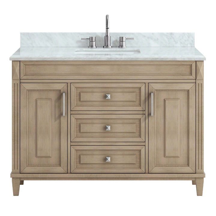 Sterling Savoie Natural 49 in. Vanity with Marble Top