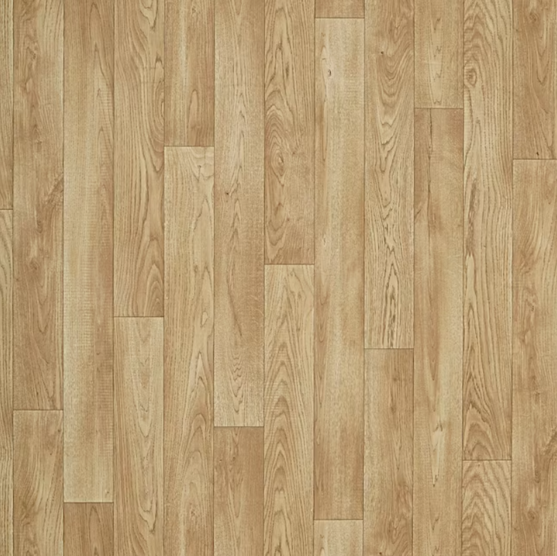 Style Selections (Sample) Sample Coventry Oak Waterproof Wood Look Glue Down Sheet Vinyl